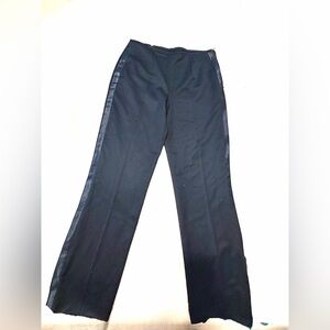 Escada Black Wool tuxedo pants